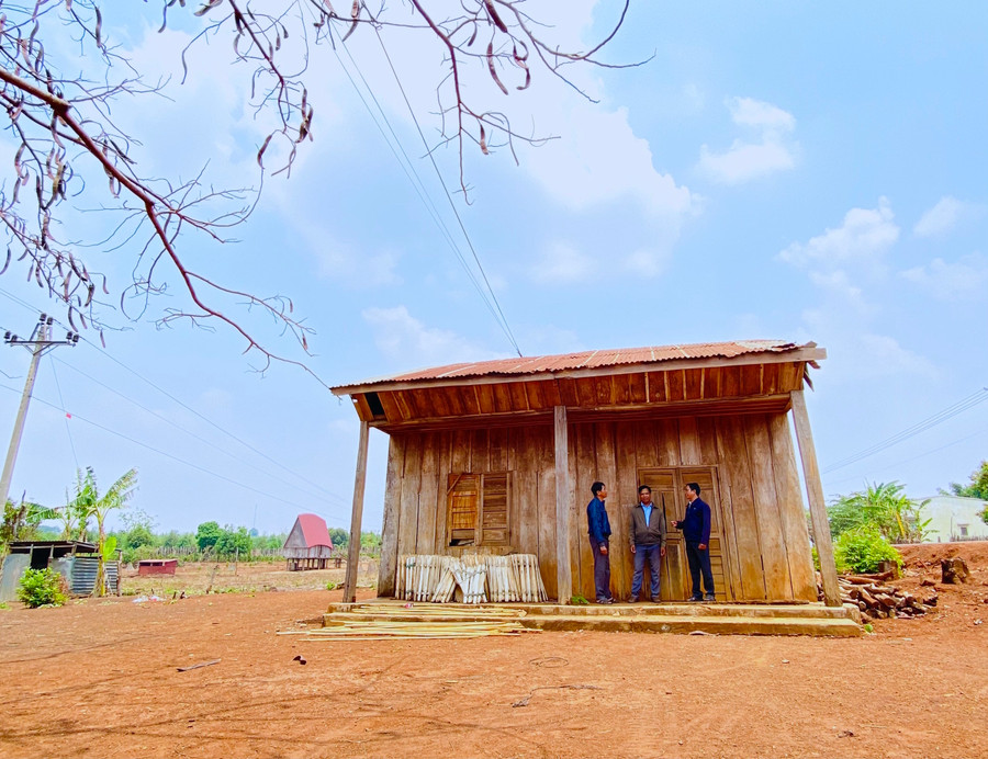 Điểm trường tại làng Ktu-nơi áp dụng mô hình “Bán trú dân nuôi” đầu tiên ở xã Kon Chiêng (huyện Mang Yang). Ảnh: Hồng Thi