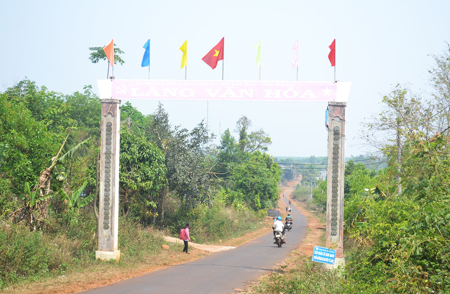  Xã Kon Gang (huyện Đak Đoa) hôm nay. Ảnh: Hoàng Cư