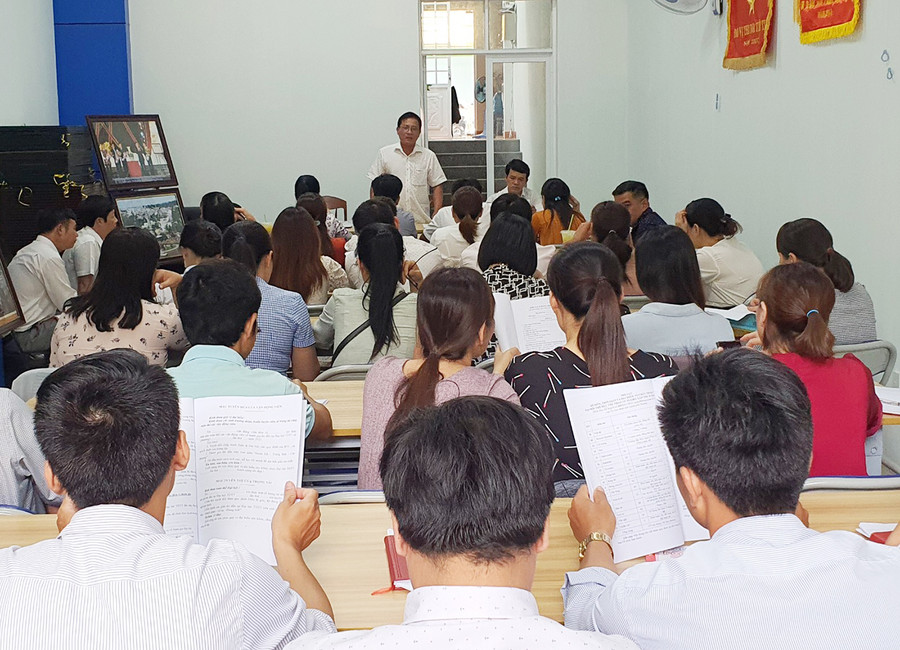  Quang cảnh buổi tập huấn. Ảnh: Hồng Thương