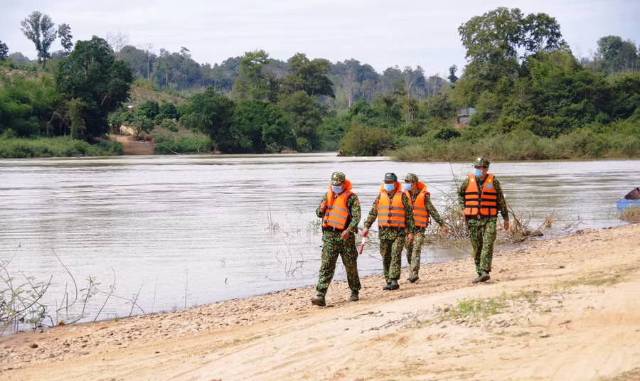 Bộ đội Biên phòng tỉnh thường xuyên tuần tra, kiểm soát địa bàn. Ảnh: Vĩnh Hoàng