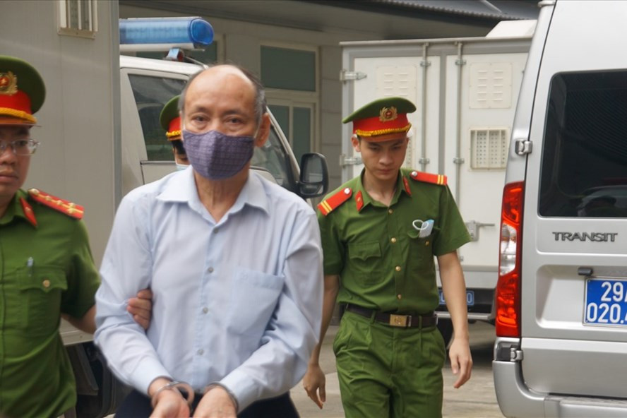 Bị cáo Trần Trọng Mừng - cựu Tổng Giám đốc Công ty CP Gang thép Thái Nguyên - bị xác định có vai trò cầm đầu. Ảnh: V.Dũng