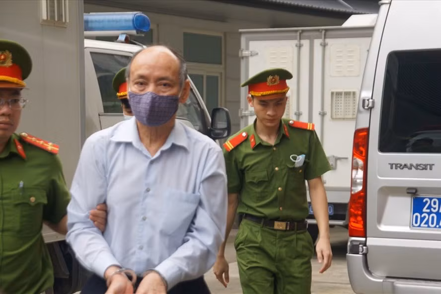 Bị cáo Trần Trọng Mừng - cựu Tổng Giám đốc Công ty CP Gang thép Thái Nguyên - bị xác định có vai trò cầm đầu. Ảnh: V.Dũng