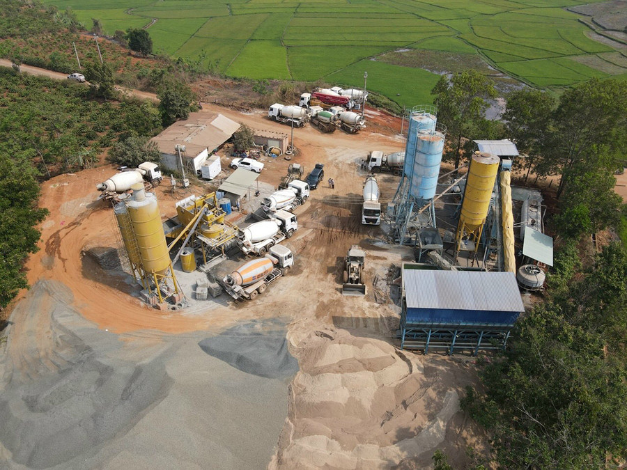 Thi công móng trụ tua bin công trình điện gió Ia Pếch Đak Đoa 1. Ảnh: Kim Linh Thi công móng trụ tua bin công trình điện gió Ia Pếch Đak Đoa 1. Ảnh: Kim Linh