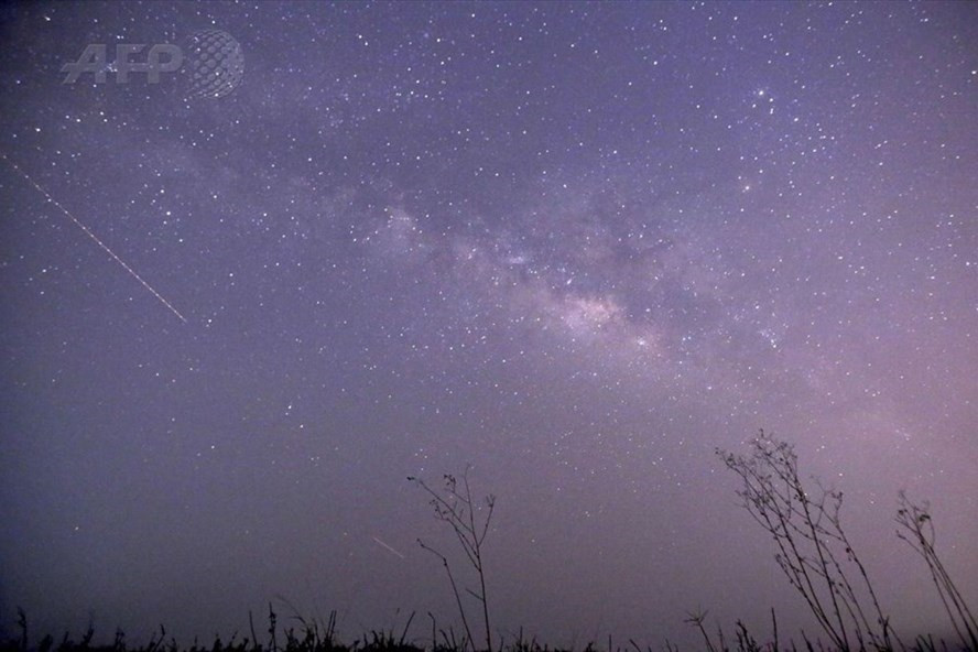 Mưa sao băng Lyrids. Ảnh minh hoạ: AFP.