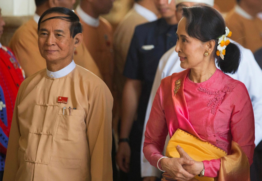  Ông Win Myint và bà Aung San Suu Kyi có tên trong danh sách các thành viên 
