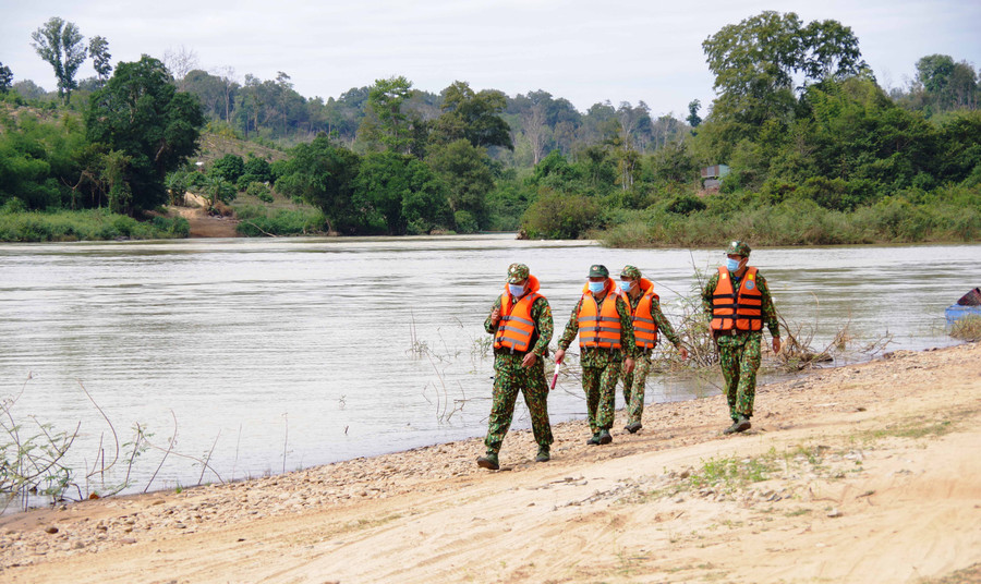 Bộ đội Biên phòng tỉnh thường xuyên tuần tra, kiểm soát địa bàn. Ảnh: Vĩnh Hoàng