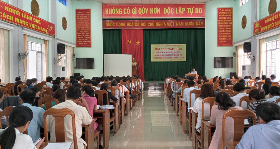  Quang cảnh buổi tập huấn. Ảnh: Hồng Thương