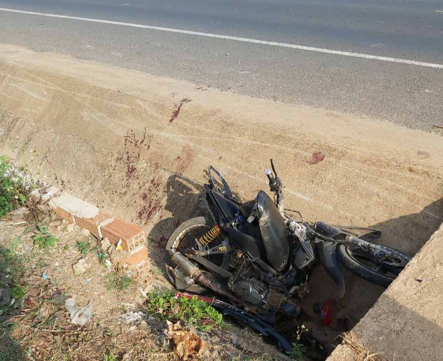 Hiện trường vụ tai nạn. Ảnh: Hữu Phong