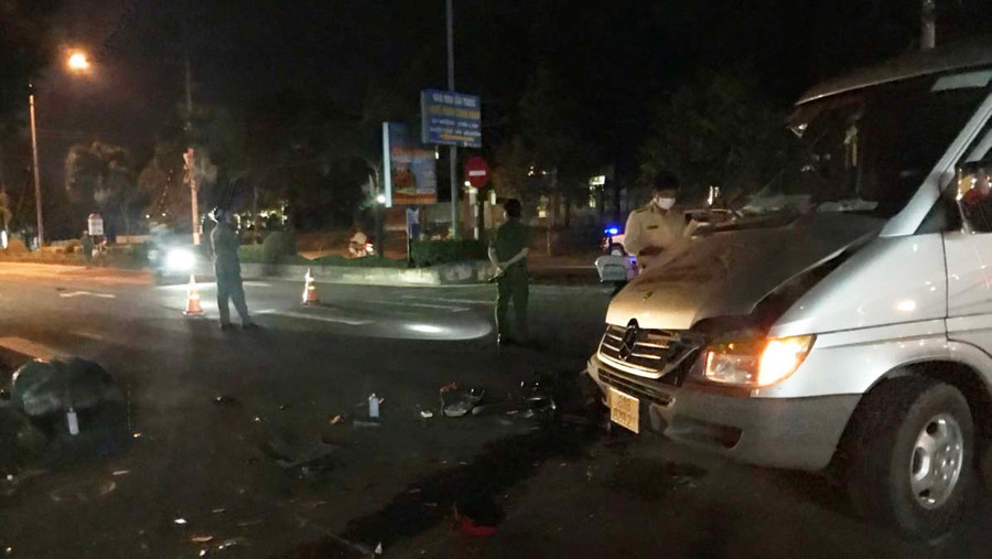 Hiện trường vụ tai nạn. Ảnh: Lê Mai