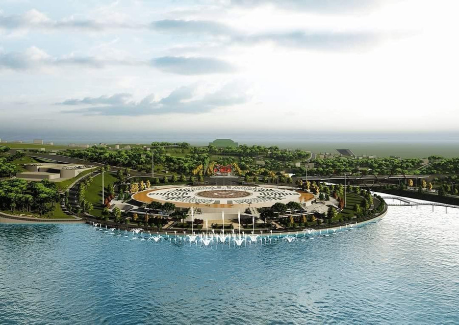 Phối cảnh quảng trường trung tâm TP.Gia Nghĩa