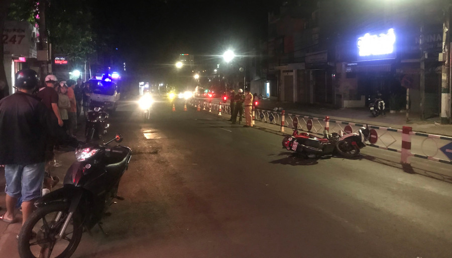 Hiện trường vụ tai nạn. Ảnh: Hà Phương Hiện trường vụ tai nạn. Ảnh: Hà Phương