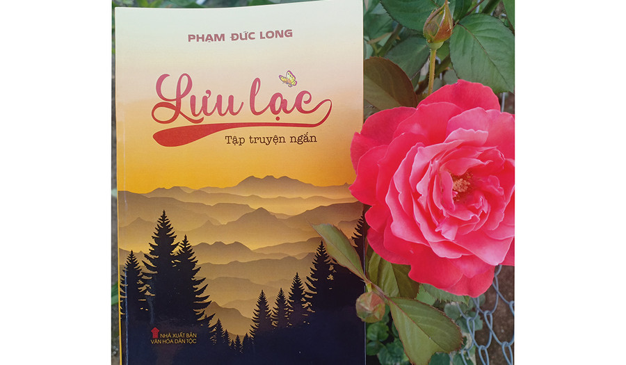  Bìa tập truyện ngắn “Lưu lạc”. Ảnh: Trọng Ân