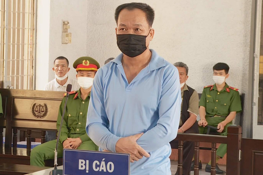 Bị cáo Trần Ngọc Phi tại phiên tòa. Ảnh: Hoàng Bình