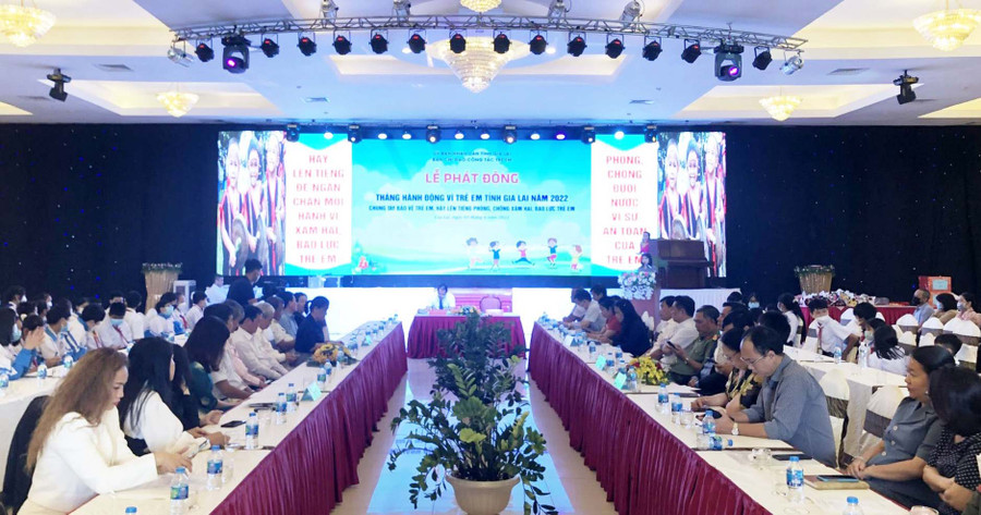 Quang cảnh lễ phát động. Ảnh: Anh Huy