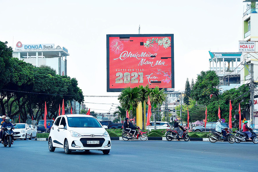 Gia Lai hướng đến hạn chế sử dụng phương tiện cơ giới cá nhân trong đô thị. Ảnh: Đức Thụy Một góc TP. Pleiku. Ảnh: Đức Thụy