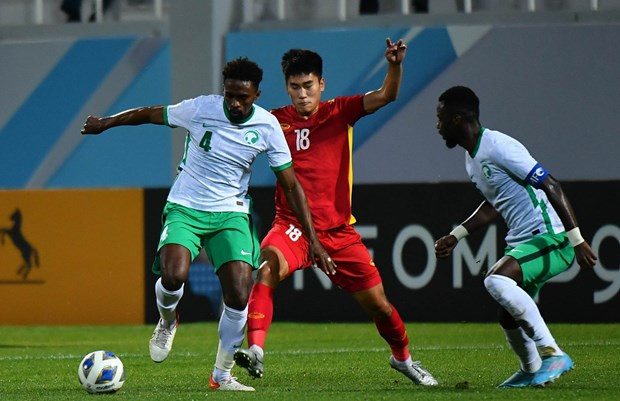 U23 Việt Nam chơi tốt hơn kỳ vọng ban đầu tại Vòng chung kết U23 châu Á 2022. Ảnh: VFF