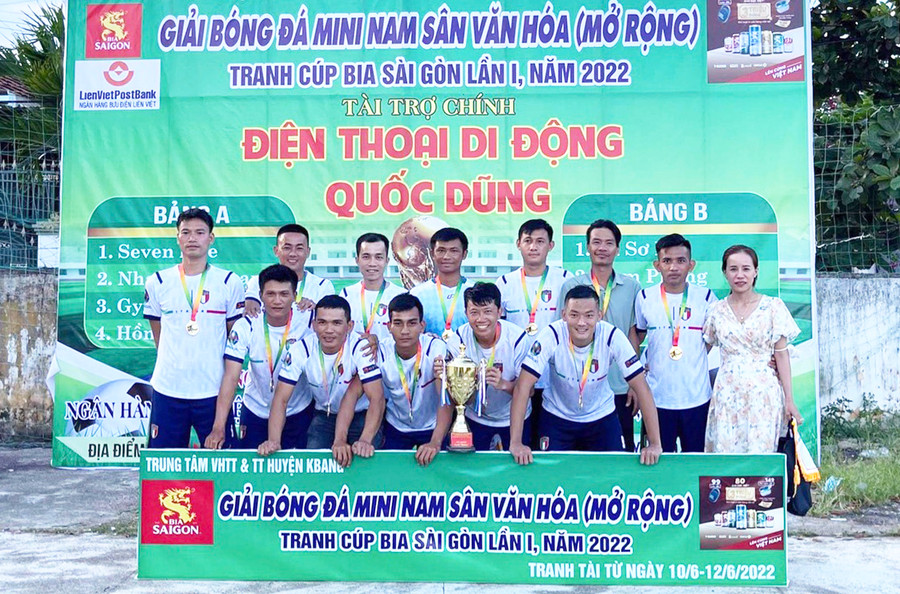  Các cầu thủ Gym Minh Ân đã giành ngôi vô địch. Ảnh: Văn Ngọc