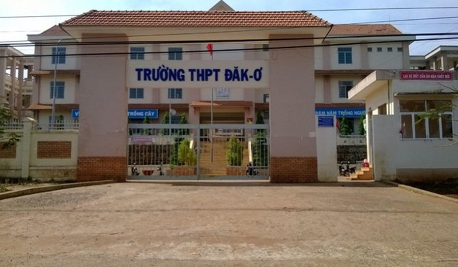 Trường THPT Đăk Ơ - nơi hiệu trưởng tử vong nghi rơi từ tầng 3