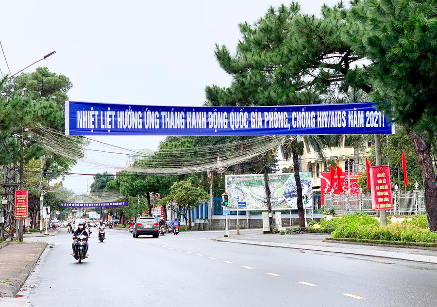 Tháng Hành động động quốc gia phòng-chống HIV/AIDS năm 2021 được triển khai trên địa bàn tỉnh Gia Lai từ ngày 10-11 đến 10-12-2021. Ảnh: Như Nguyện