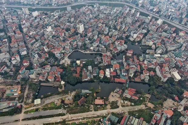 Hình ảnh từ trên cao khu vực hồ câu Xuân Quế và Sơn Thủy, phường Ngọc Thụy. (Nguồn: An ninh Thủ đô) Hình ảnh từ trên cao khu vực hồ câu Xuân Quế và Sơn Thủy, phường Ngọc Thụy. (Nguồn: An ninh Thủ đô)