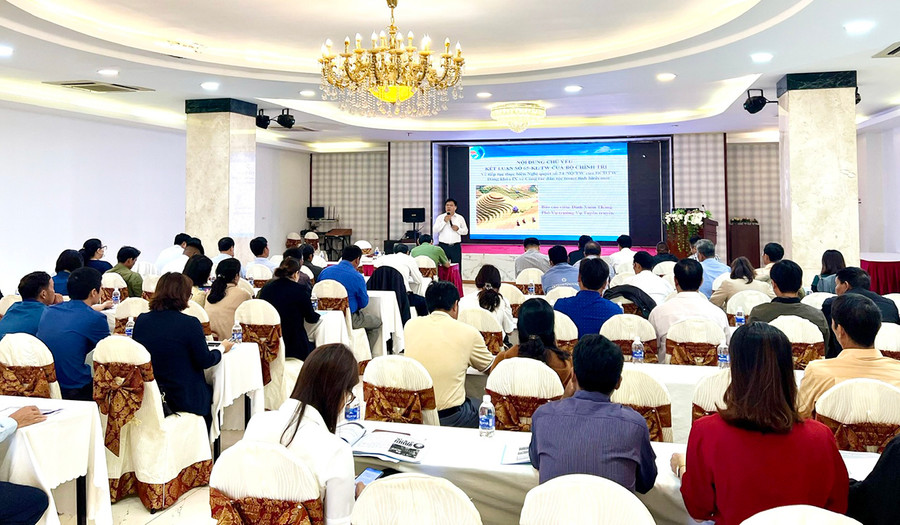 Quang cảnh Hội nghị tập huấn hỗ trợ thông tin, tuyên truyền về dân tộc, tôn giáo. Ảnh: Gia Hân Quang cảnh Hội nghị tập huấn hỗ trợ thông tin, tuyên truyền về dân tộc, tôn giáo. Ảnh: Gia Hân