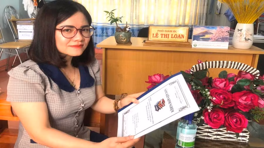 Chị Lê Thị Loan. Ảnh: Đinh Yến