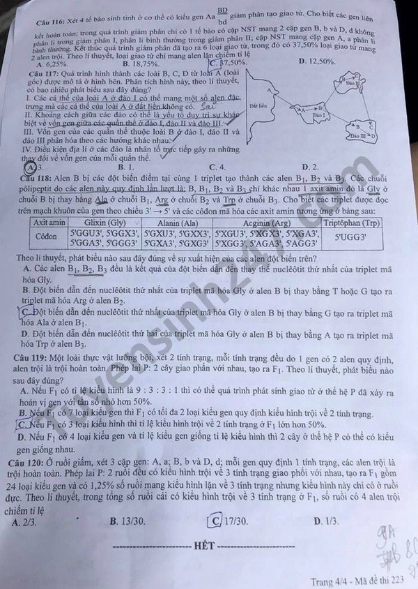 Đề thi môn sinh 2021 được cho là có độ khó cao. Và nó trùng đến 92% đề mà một thầy giáo ôn thi cho 
