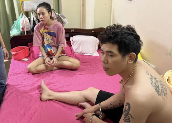  Hai nghi phạm liên quan đến đường dây vụ án bị bắt - Ảnh: Công an cung cấp