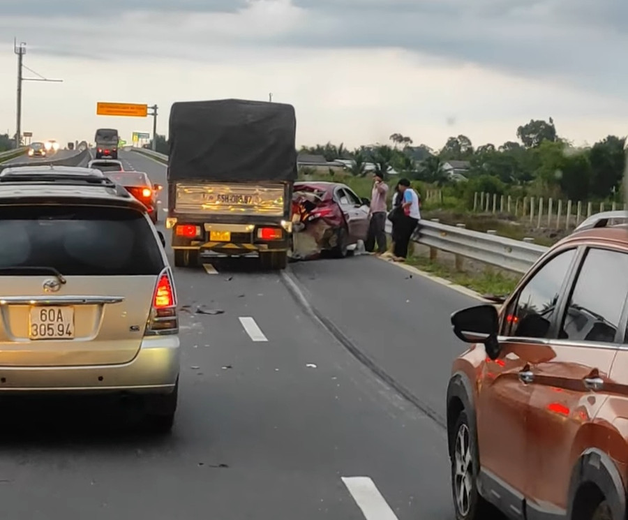 Hiện trường vụ tai nạn.