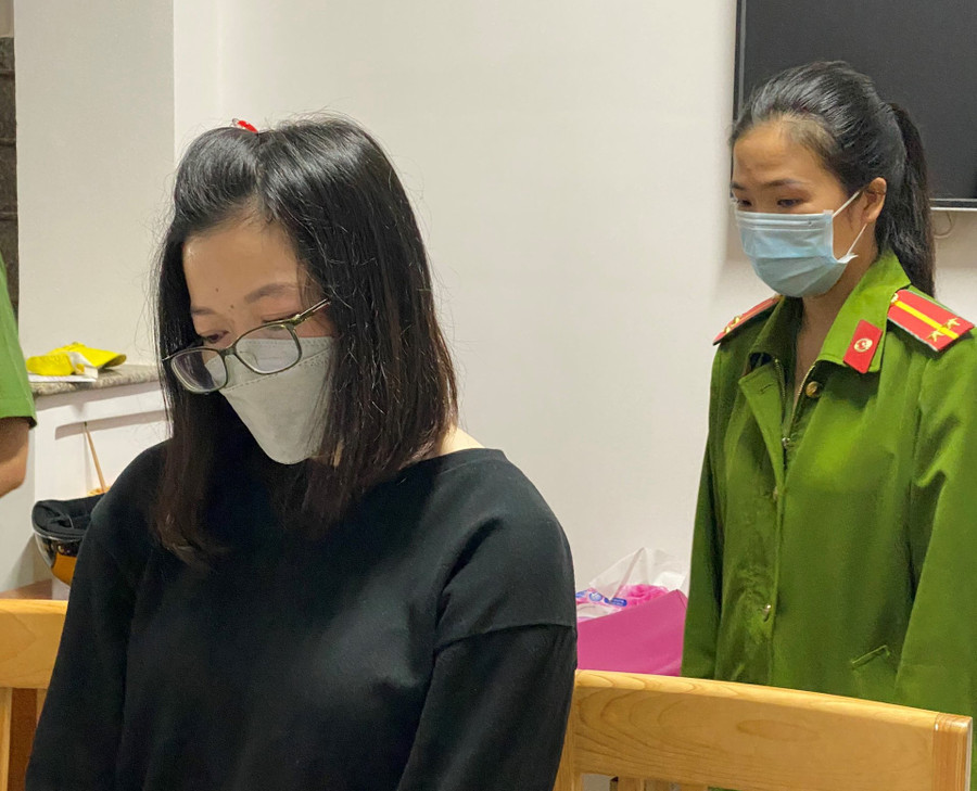 Hoàng Anh Trúc bị khởi tố, bắt tạm giam để điều tra hành vi lừa đảo chiếm đoạt tài sản. Ảnh: Công an cung cấp