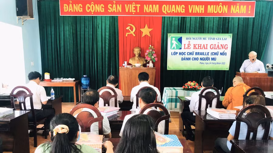 Quang cảnh lớp học. Ảnh: Lê Đại