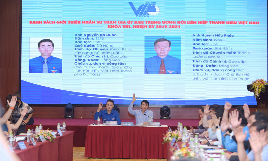 Hội nghị hiệp thương kiện toàn các nhân sự tham gia Ủy ban T.Ư Hội Liên hiệp Thanh niên Việt Nam khóa VIII. Ảnh: Xuân Tùng