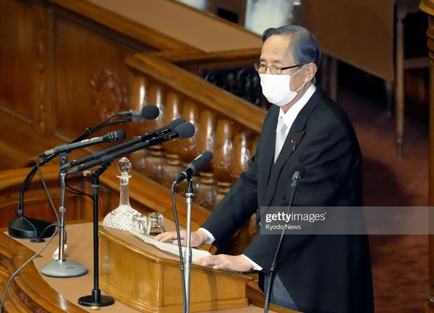 Chủ tịch Hạ viện Nhật Bản Hiroyuki Hosoda. (Ảnh: Getty Images)
