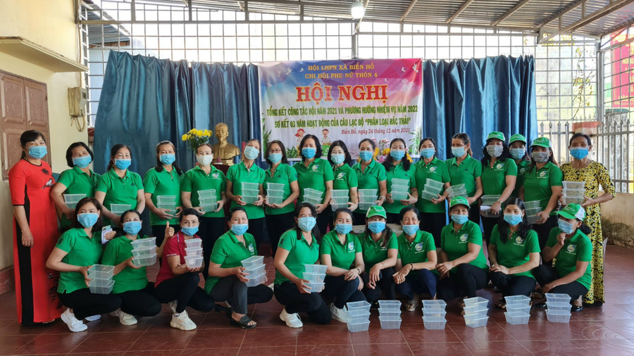 Các cấp Hội phụ nữ trong tỉnh đã thành lập được 178 mô hình, câu lạc bộ liên quan tới phòng, chống rác thải nhựa. Ảnh: Nhật Hào