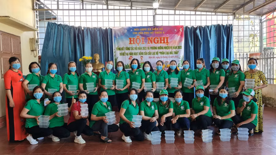 Các cấp Hội phụ nữ trong tỉnh đã thành lập được 178 mô hình, câu lạc bộ liên quan tới phòng, chống rác thải nhựa. Ảnh: Nhật Hào