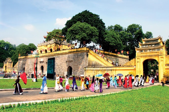 Di sản văn hoá Hoàng thành Thăng Long (Hà Nội). Ảnh: DLVN