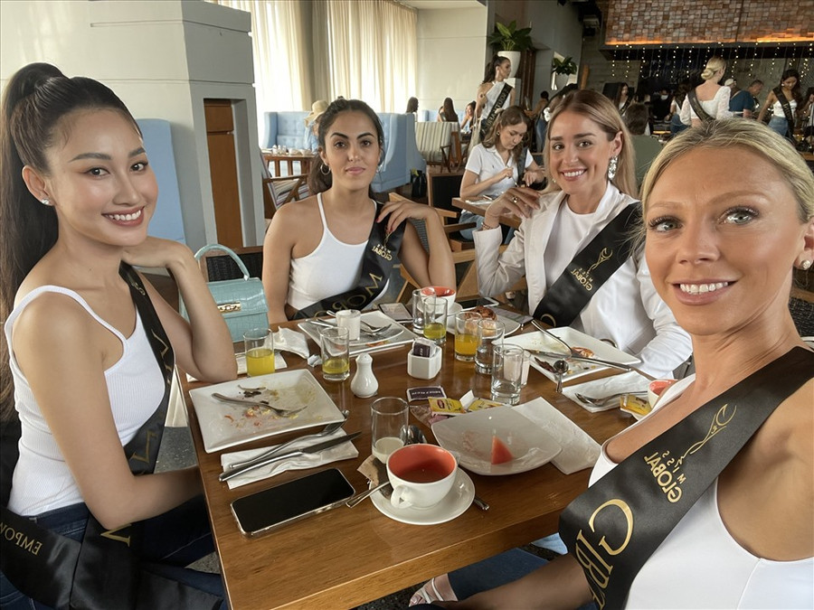 Đoàn Hồng Trang tại cuộc thi Miss Global 2022. Ảnh: Leading Stars