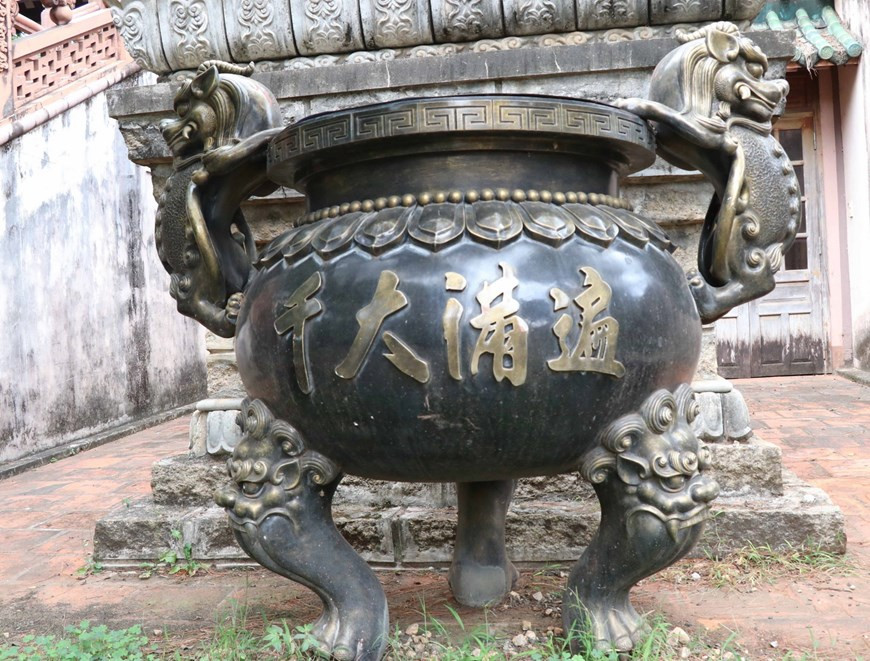 Những nét thiết kế tinh xảo, độc đáo đến từng chi tiết. Ảnh: Hồng Điệp/TTXVN