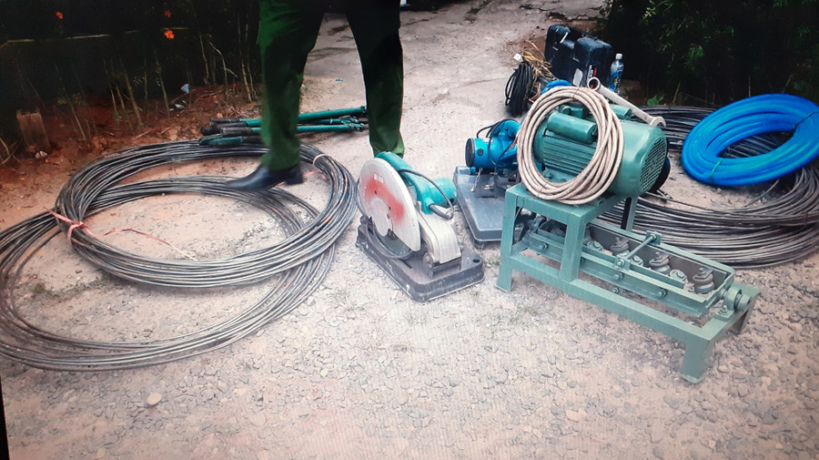 Tang vật đối tượng Nhân lấy trộm. Ảnh: HA