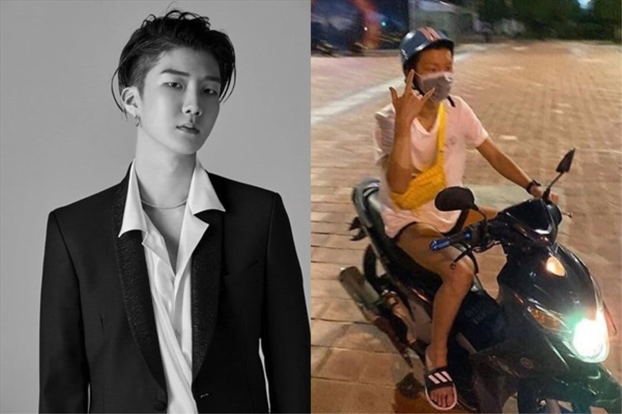 Lee Seung Hoon du lịch tại Đà Nẵng và đi xe máy như người bản địa. Ảnh: CMH