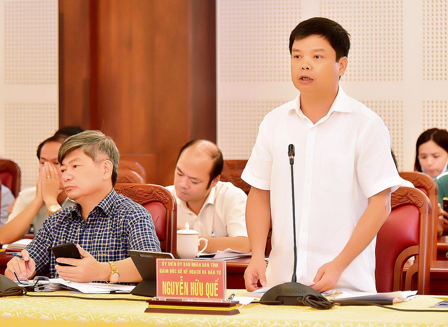  Giám đốc Sở Kế hoạch và Đầu tư Nguyễn Hữu Quế cho rằng tốc độ tăng trưởng kinh tế của tỉnh năm 2022 sẽ đạt kế hoạch đề ra. Ảnh: Đức Thụy