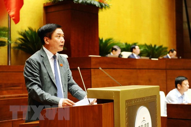  Tổng Thư ký, Chủ nhiệm Văn phòng Quốc hội Bùi Văn Cường phát biểu. (Ảnh: Minh Đức/TTXVN)