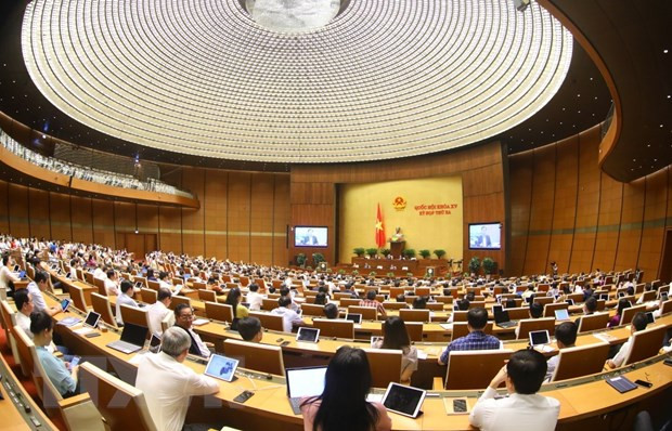Toàn cảnh phiên họp của Quốc hội. (Ảnh: Văn Điệp/TTXVN) Toàn cảnh phiên họp của Quốc hội. (Ảnh: Văn Điệp/TTXVN)