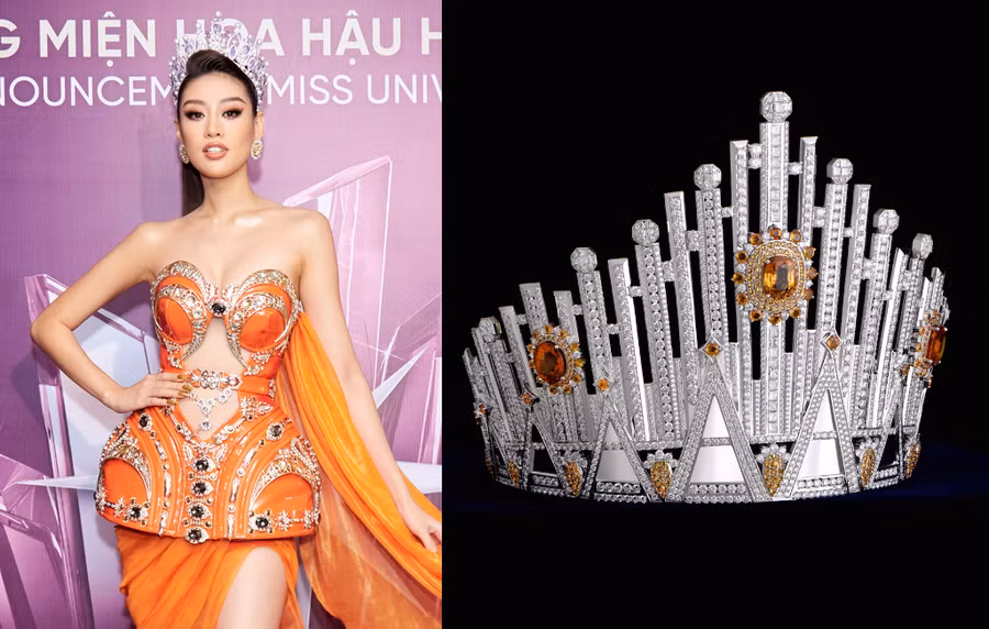 Vương miện dành cho tân hoa hậu mất hơn 2.000 giờ chế tác. Ảnh: BTC