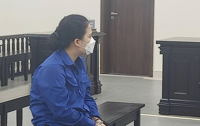 Nguyễn Thị Thuỳ Trang tại phiên toà - Ảnh: V.D.
