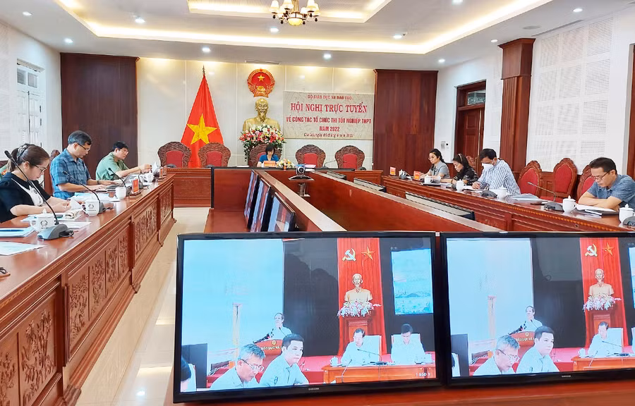  Quang cảnh hội nghị tại điểm cầu Gia Lai. Ảnh: Nguyễn Tú