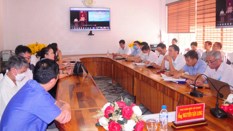 Quang cảnh buổi lễ phát động tại điểm cầu Gia Lai. Ảnh: Thiên Di