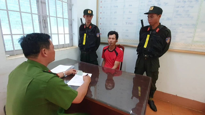 Đối tượng Tống Thanh Trí tại cơ quan công an