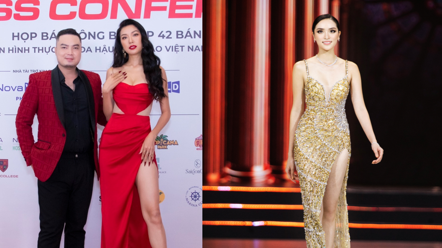 Những thiết kế tâm huyết của Đức Vincie dành cho Thúy Vân, Diệu Linh. Ảnh: NVCC/ MISS UNIVERSE VIETNAM