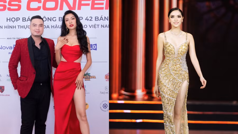 Những thiết kế tâm huyết của Đức Vincie dành cho Thúy Vân, Diệu Linh. Ảnh: NVCC/ MISS UNIVERSE VIETNAM